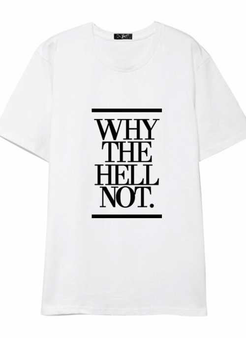 White Why The Hell Not T-Shirt | Hani – EXID