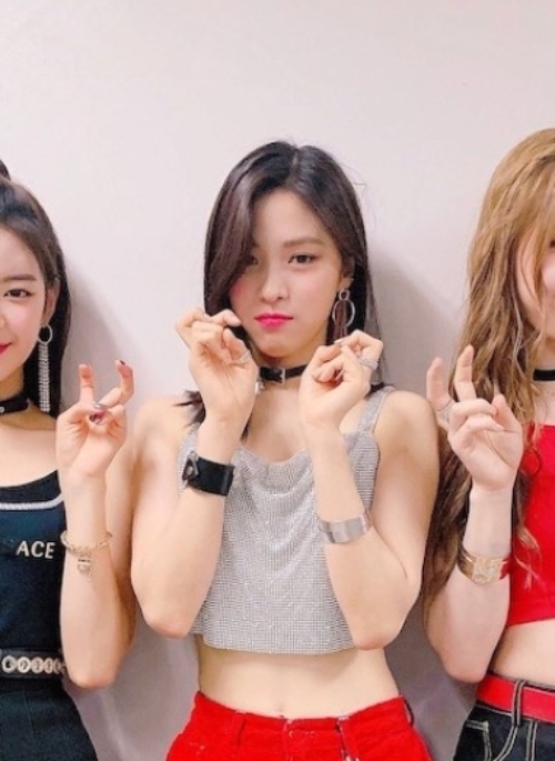 Grey Shiny Strap Crop Top | Ryujin – ITZY