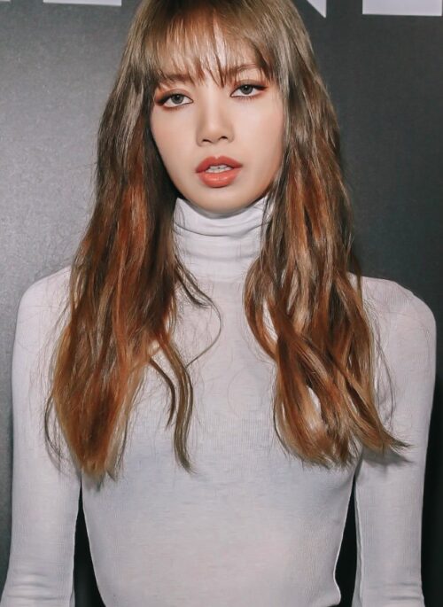 White Turtleneck Fit Long Sleeve Jumpsuit | Lisa - BlackPink