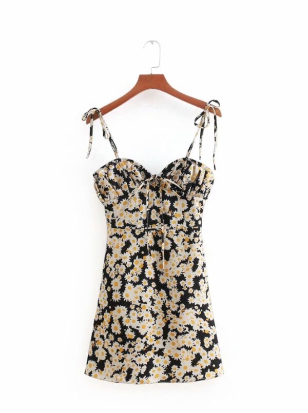 Black Flower Print Cami Dress | Rose - BlackPink