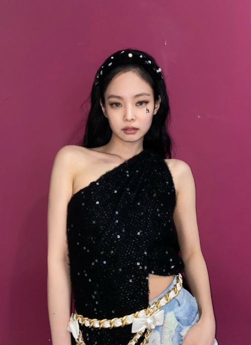 Black Pearl Rhinestone Bow Hairband | Jennie - BlackPink