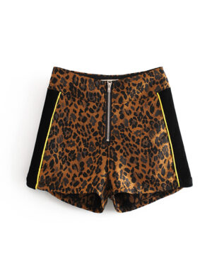 Brown Leopard Print Shorts | Jisoo - Blackpink