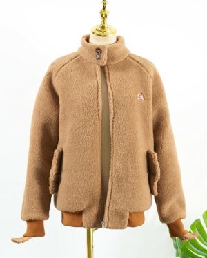 Brown Wool Plush Jacket | IU