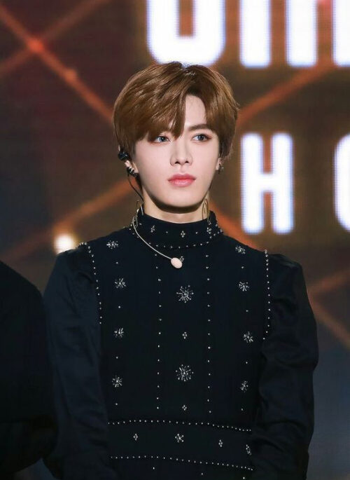 Black Jeweled Knit Dress | Yuta – NCT