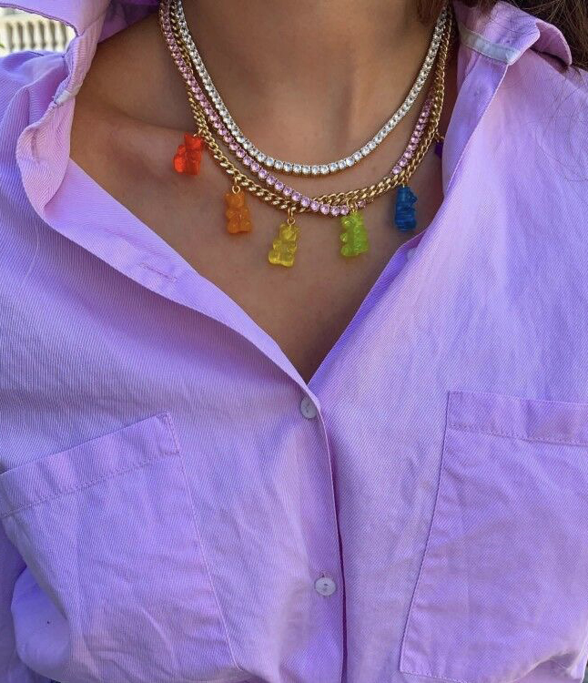 Multicolored Gummy Bear Necklace | Chenle - NCT