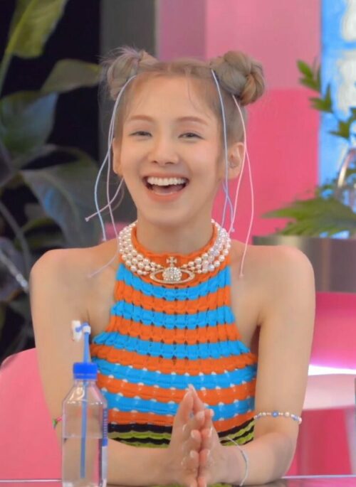 White Multi-Layered Pearl Planet Necklace | Hyoyeon - Girls Generation