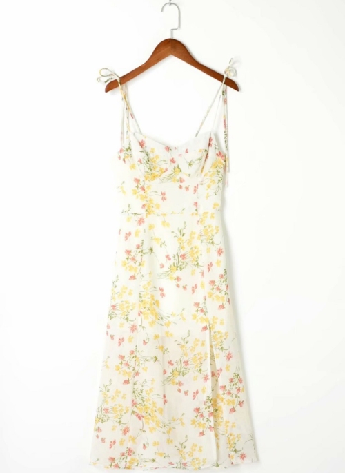 White Bustier Floral Dress | Rose – BlackPink