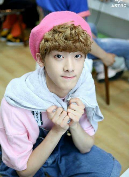 Pink Wool Beret | Sanha - Astro