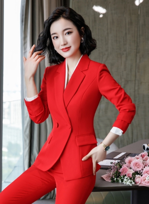 Red Formal Suit Blazer | Cheon Seo Jin - Penthouse