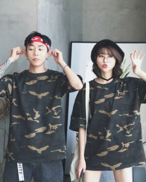 Moss Green Camouflage T-Shirt | Bobby - iKON