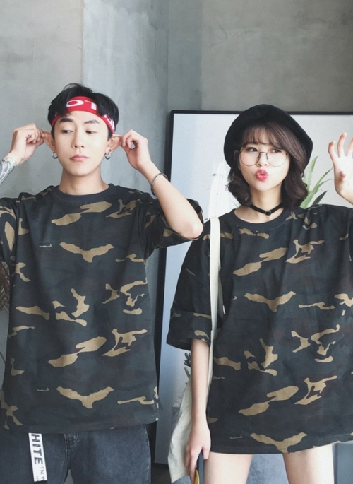 Moss Green Camouflage T-Shirt | Bobby - iKON