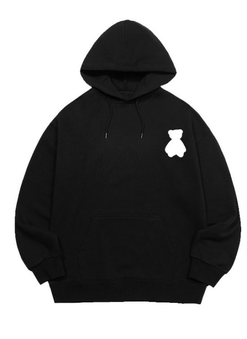 Black Bear Silhouette Hoodie | E:U – Everglow