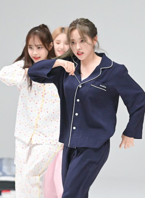 Navy Blue Pajama Set With White Linings | Olivia - Loona