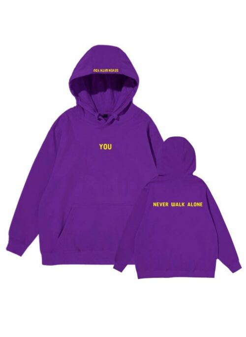 Lilac “You Never Walk Alone” Hoodie | Jin – BTS