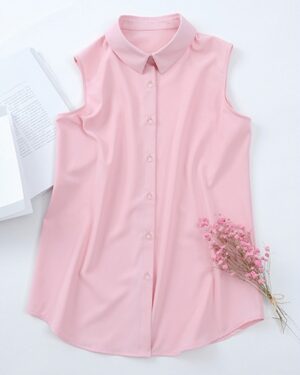 Pink Sleeveless Shirt | Lia - ITZY