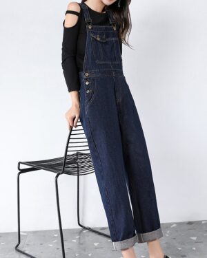 Navy Blue Denim Overall | Wendy - Red Velvet