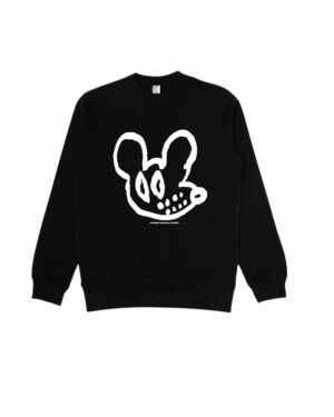 Black Cartoon Mouse Sweatshirt | Suga - BTS