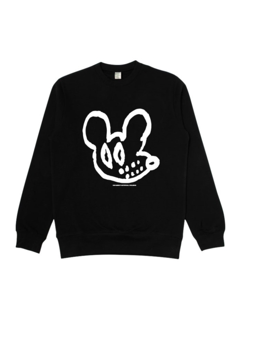 Black Cartoon Mouse Sweatshirt | Suga - BTS