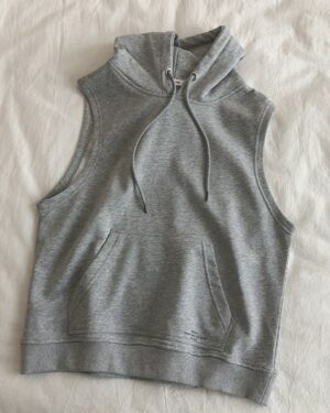 Grey Sleeveless Hoodie | Sunoo - Enhypen