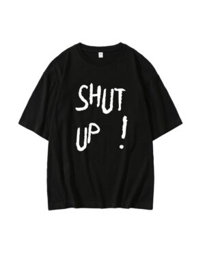 Black "Shut Up" T-Shirt | Taehyung - BTS