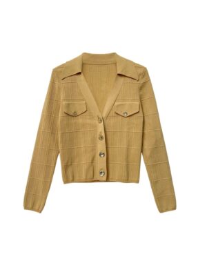 Brown Collared Button-Down Cardigan | Sooyoung - Girls Generation