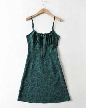 Green Bandana Pattern Sling Dress | Sooyoung - Girls Generation