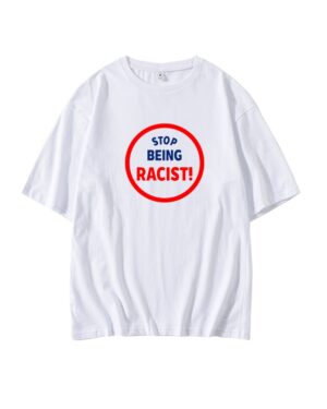 White "Stop Being Racist" T-Shirt | DK - Seventeen