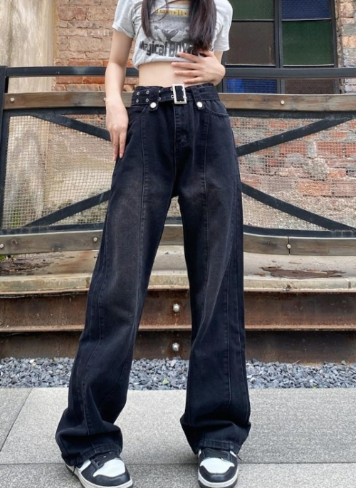 Black Old School Jeans