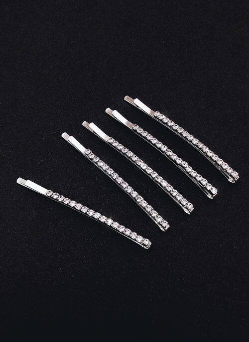 Silver Glam Rhinestone Hairpins | Jennie – BlackPink