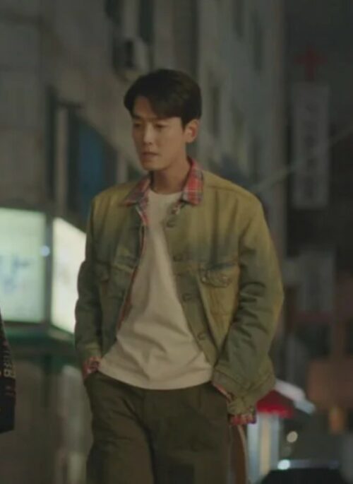 Blue And Green Acid-Washed Denim Jacket | Choi Chi Yeol – Crash Course In Romance