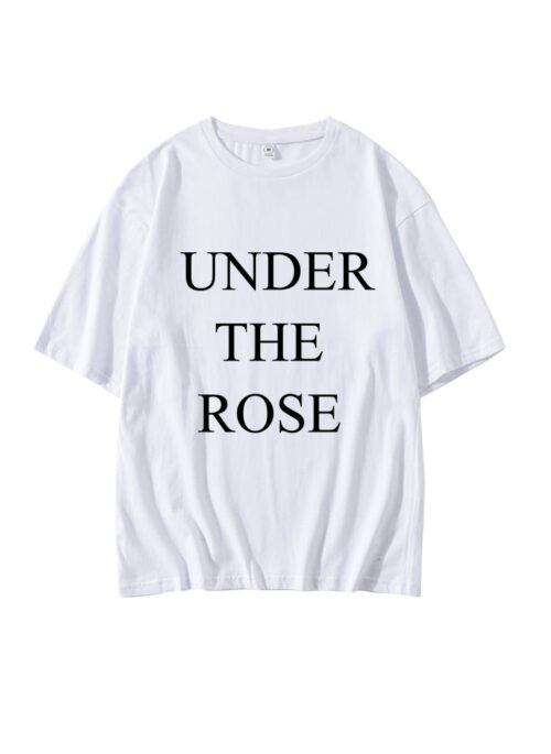 White ‘Under The Rose’ Print T-Shirt | Taehyung – BTS