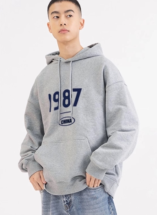 Grey 1987 Printed Hoodie | Seungmin – Stray Kids