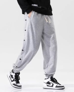 Grey Side Button Pants | Hoshi - Seventeen