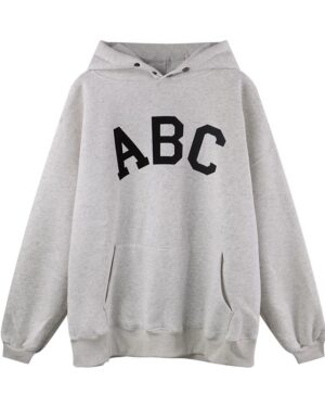 Grey "ABC" Oversized Hoodie | Yangyang - NCT