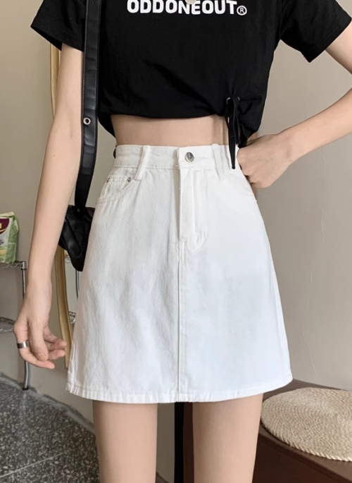 White Denim Mini Skirt | Danielle - NewJeans