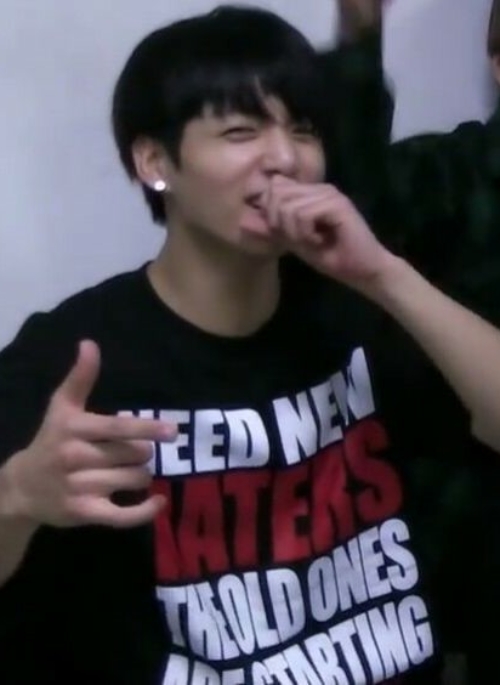 Black Need New Haters Print T-Shirt | Jungkook – BTS