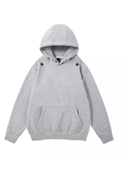 Grey Shoulder Stars Hoodie | Doyoung – NCT