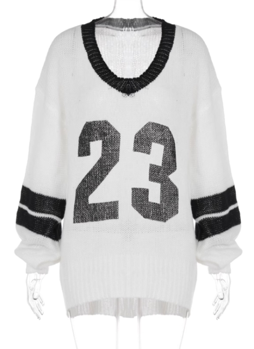 White See-Through Knitted Sweater | Vernon – Seventeen