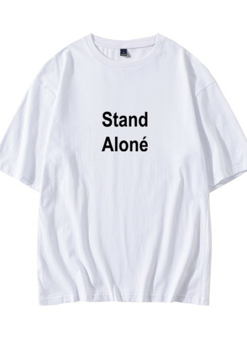 White “Stand Alone” T-Shirt | Jungkook – BTS