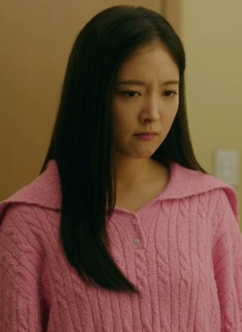 Pink Knitted Wide Collar Sweater | Park Yeon Woo - The Story Of The Parks Marriage