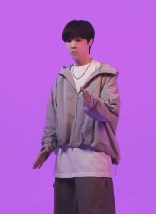 Beige Hooded Windbreaker Jacket | J-Hope – BTS