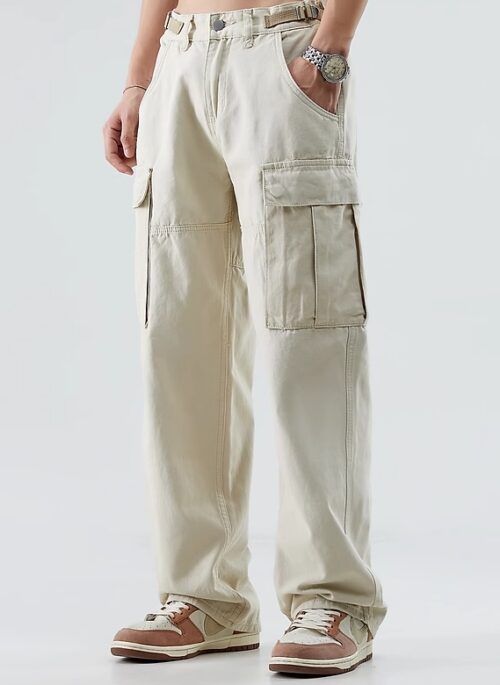 Beige Casual Cargo Pants | Minji - NewJeans