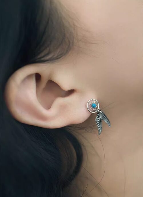 Silver Dreamcatcher Bead Earrings | Felix – Stray Kids