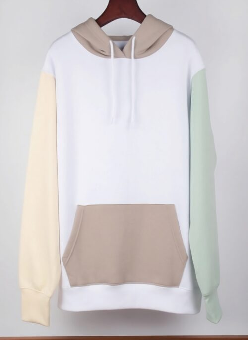 White Pastel Contrasting Hoodie | Jaemin - NCT