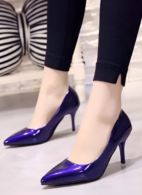 Sapphire Blue Stiletto Heels | Hong Hae In - Queen Of Tears