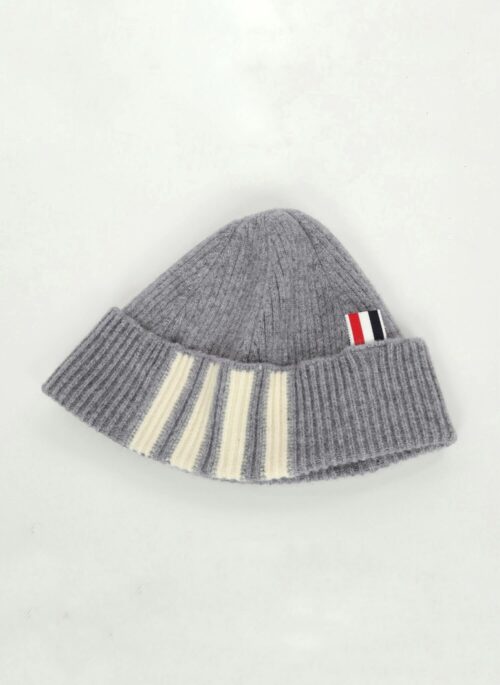 Grey 4-Bar Beanie Hat | Hoshi - Seventeen