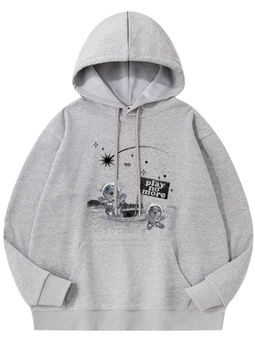 Grey 'Play No More' Hoodie | Jun - Seventeen