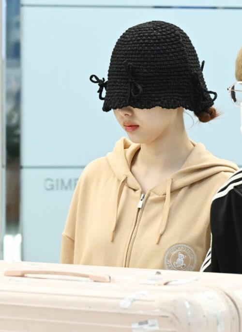 Black Bowknot Crochet Fisherman Hat | Nayeon - Twice