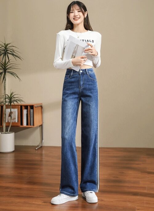 Blue Side Stripes Jeans | Heeseung – Enhypen