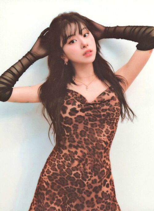 Brown Leopard Print Sling Dress | Chaeyoung - Twice